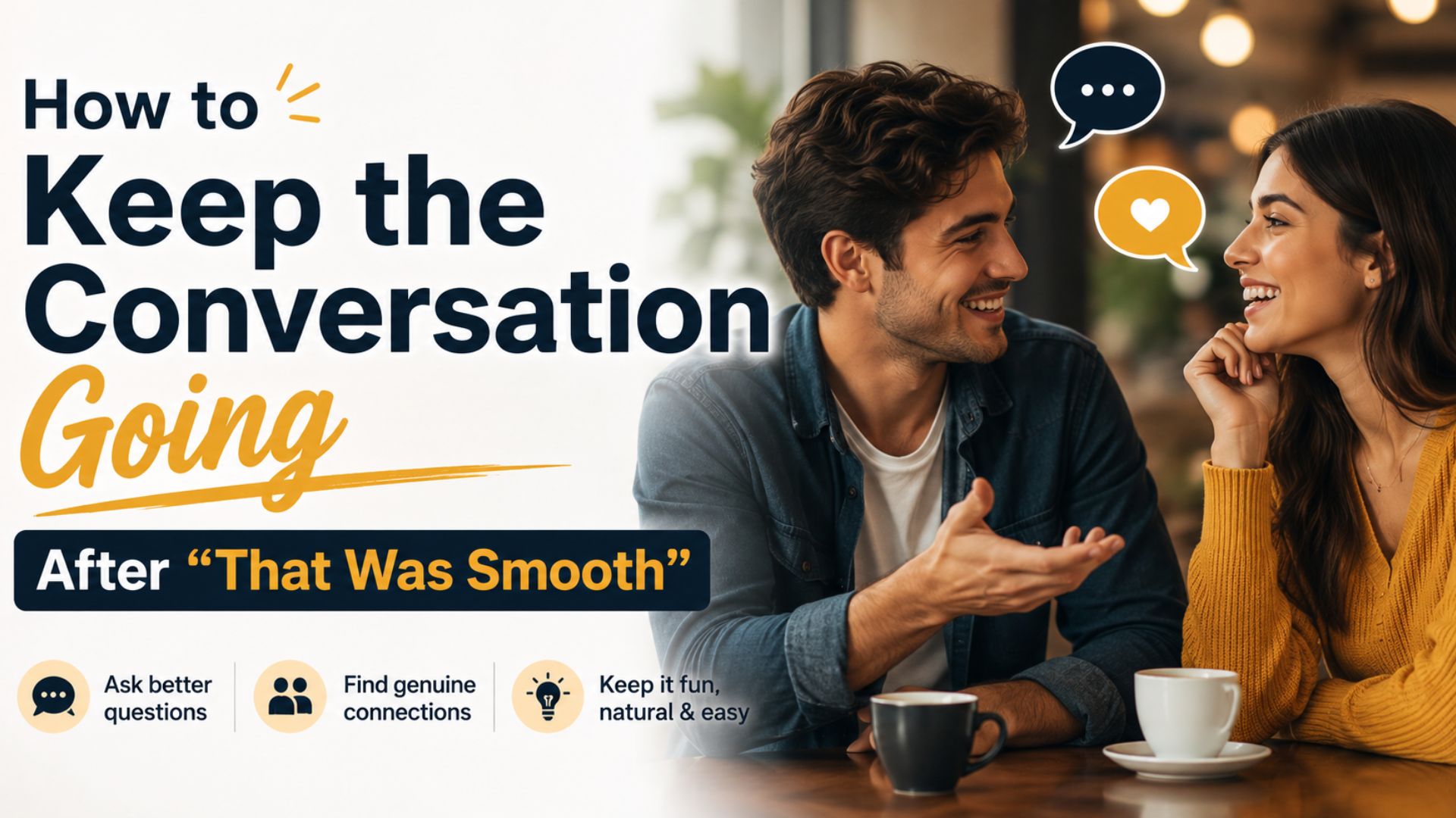 How to Keep the Conversation Going After “That Was Smooth”