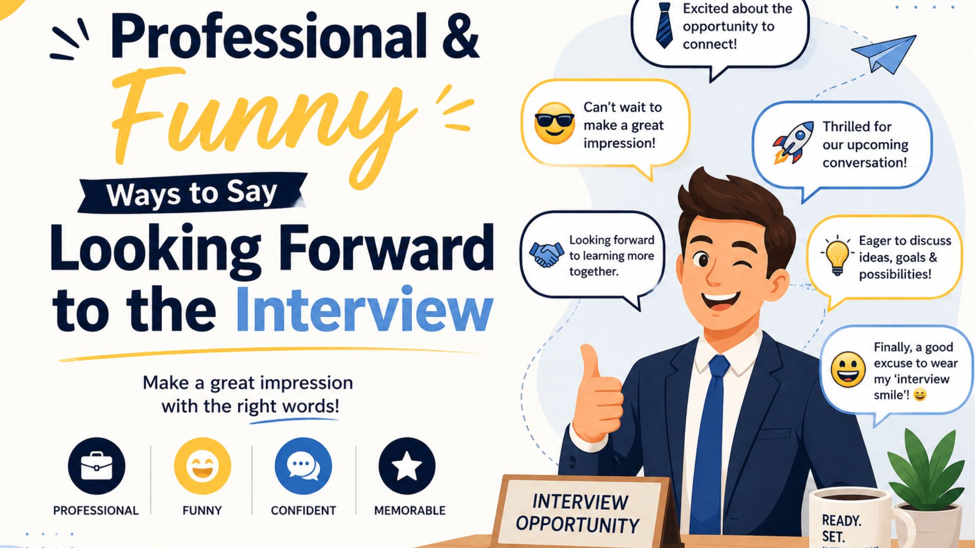Professional & Funny Ways to Say Looking Forward to the Interview