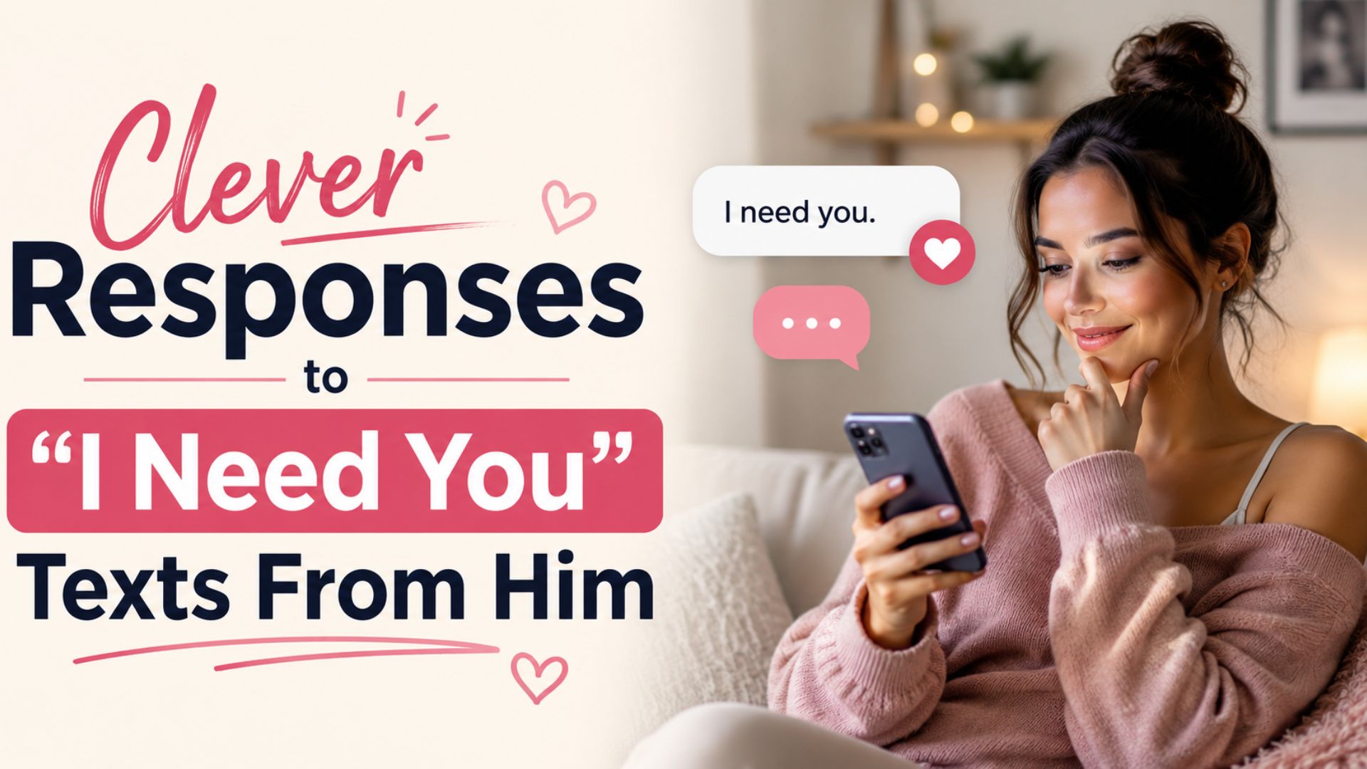 Clever Responses to “I Need You” Texts From Him