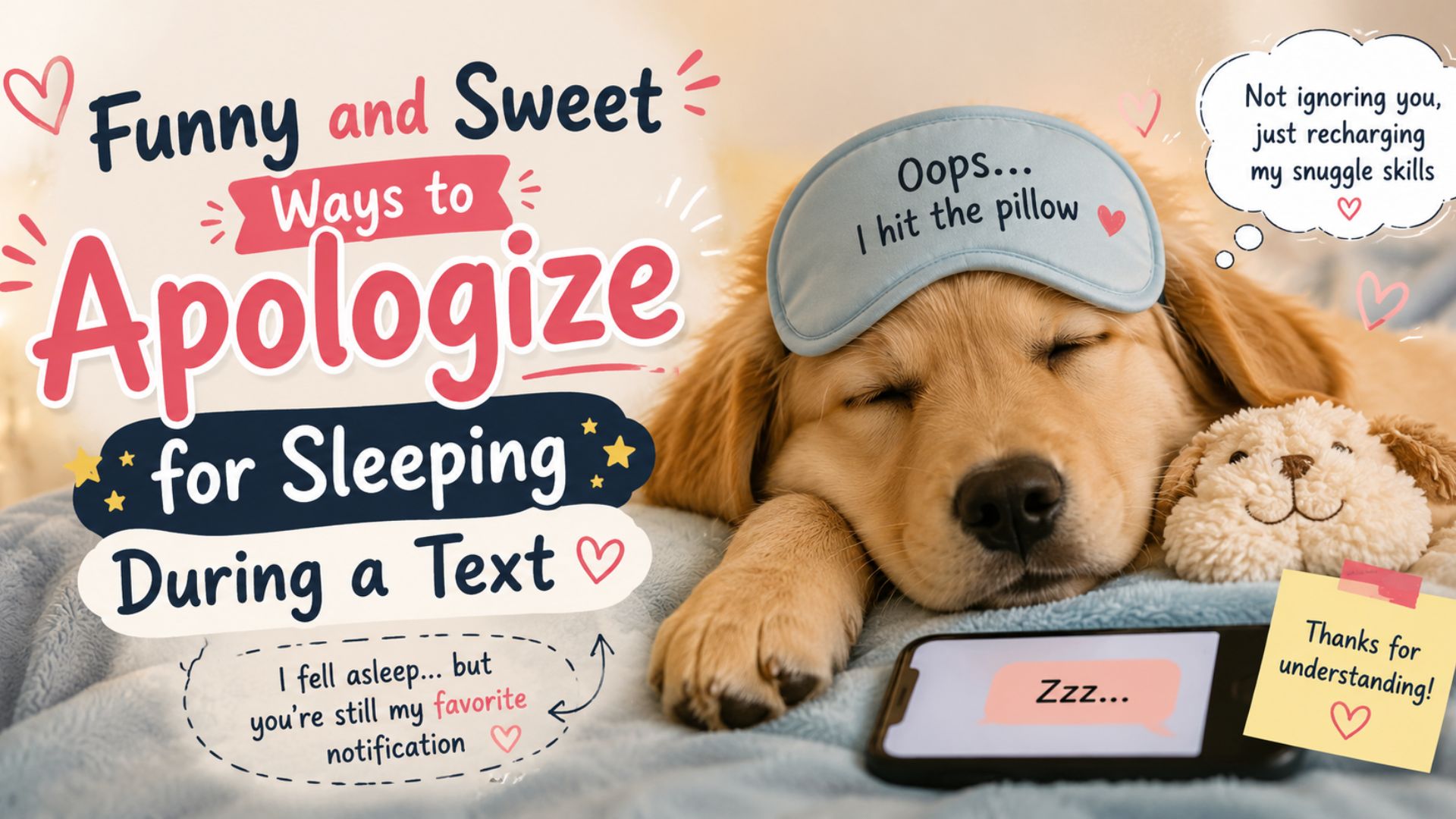 Funny and Sweet Ways to Apologize for Sleeping During a Text