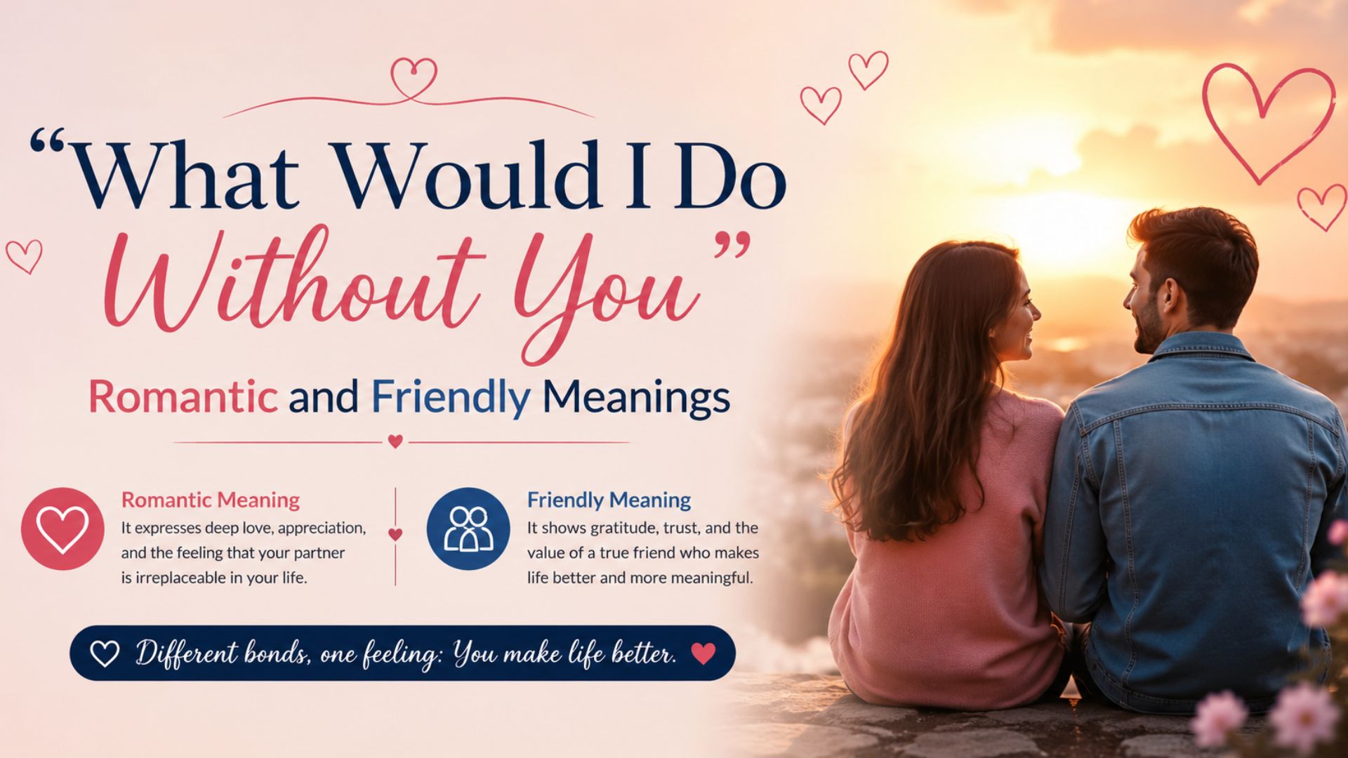 Romantic and Friendly Meanings of “What Would I Do Without You”