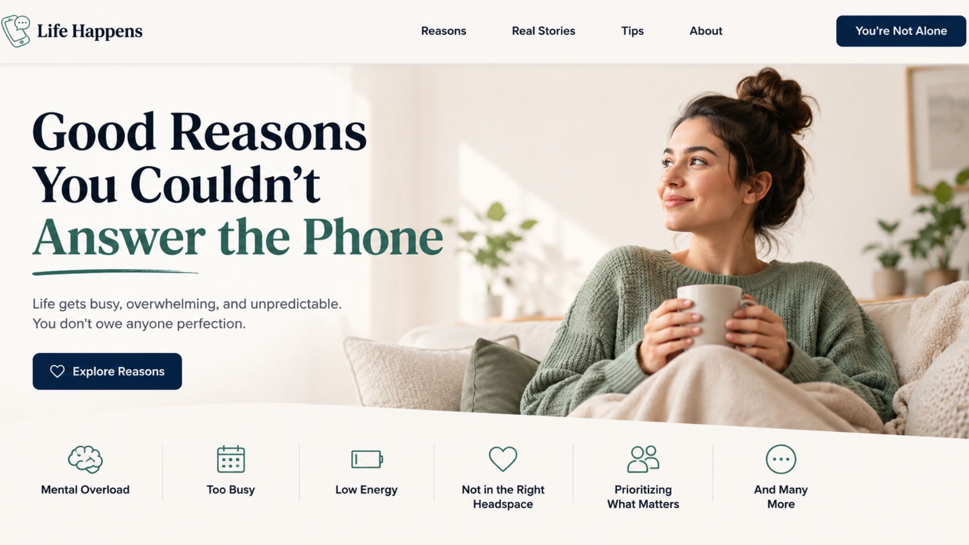 Good Reasons You Couldn’t Answer the Phone
