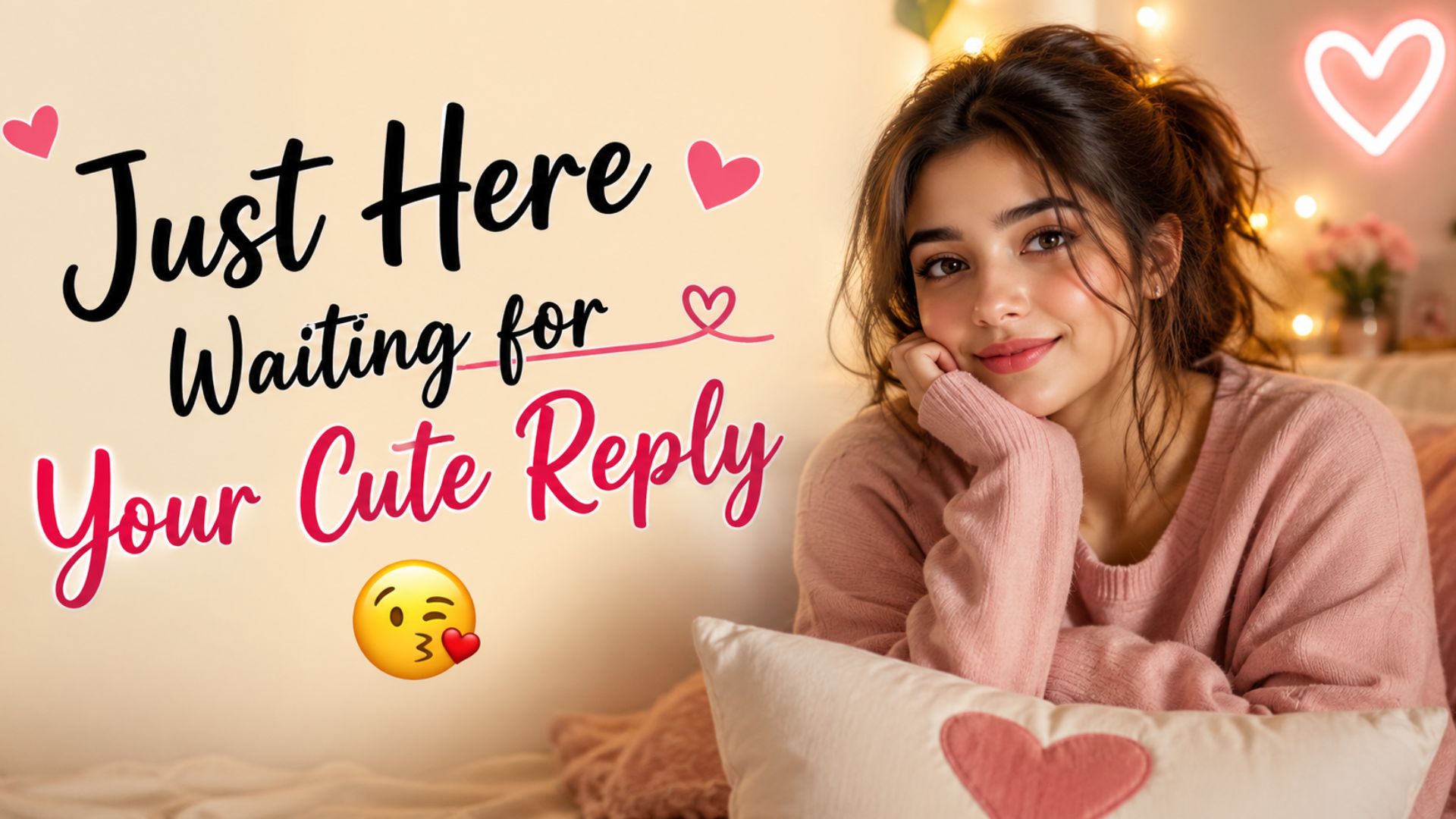 Just Here Waiting for Your Cute Reply 😘