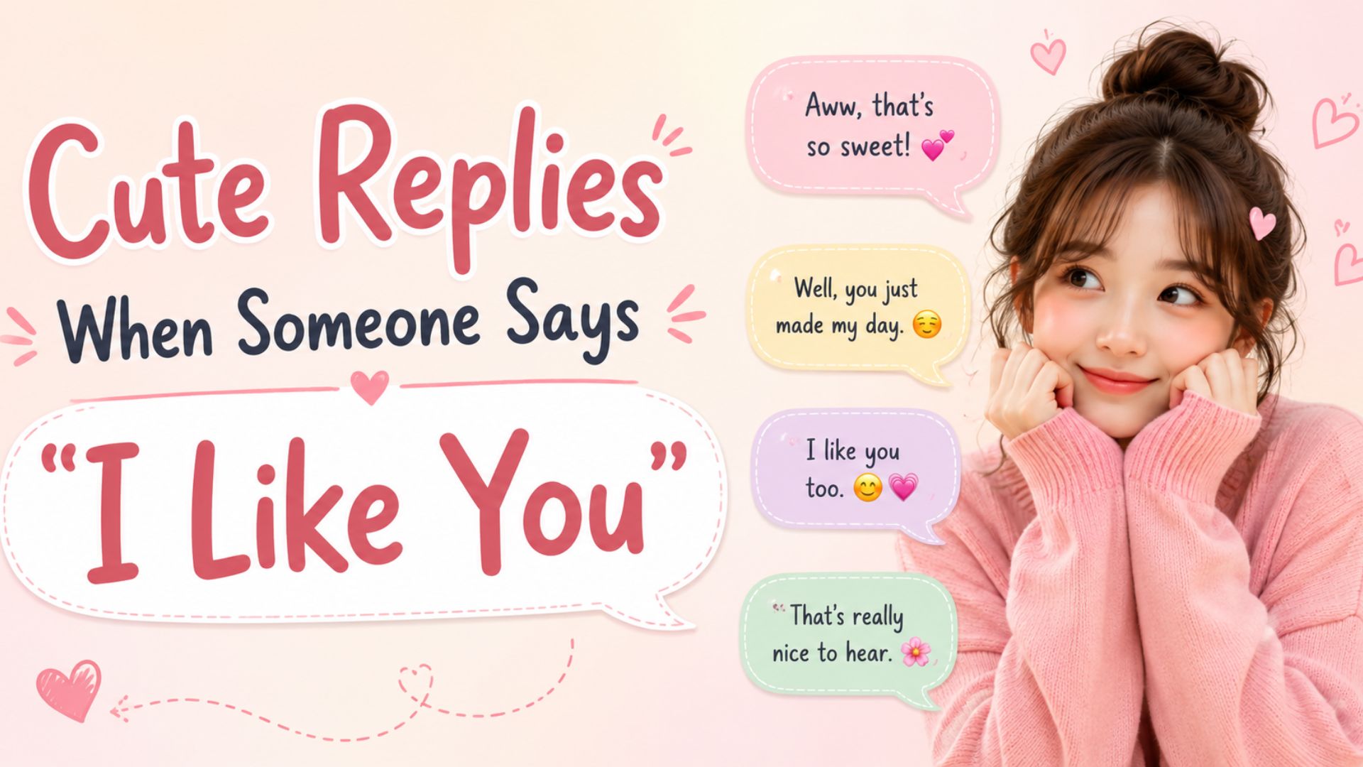 Cute Replies When Someone Says “I Like You”