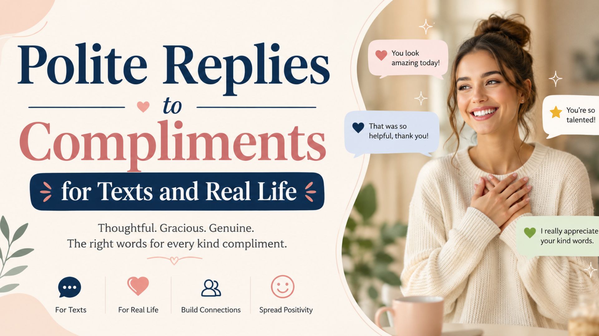 Polite Replies to Compliments for Texts and Real Life