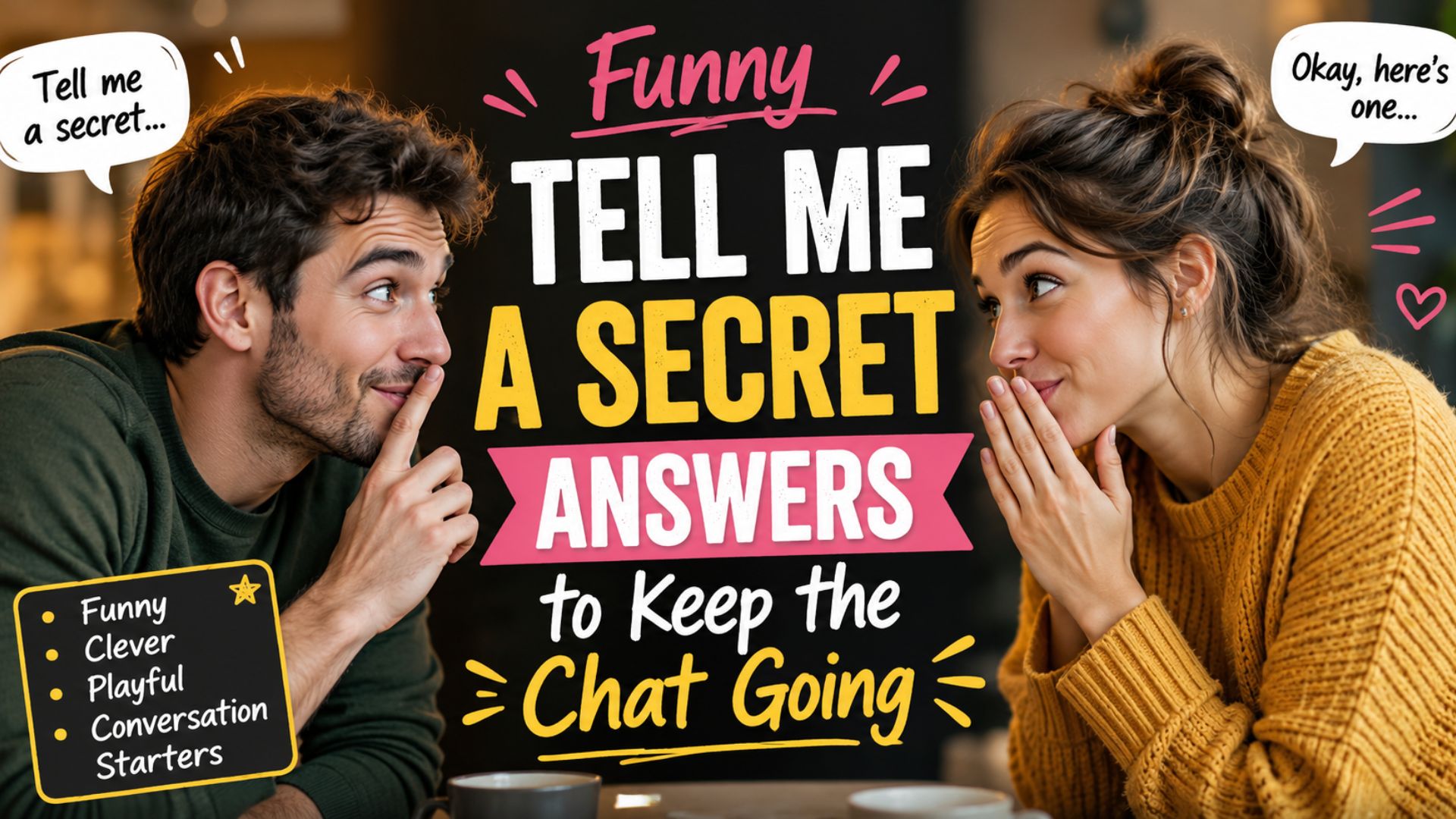 Funny Tell Me a Secret Answers to Keep the Chat Going