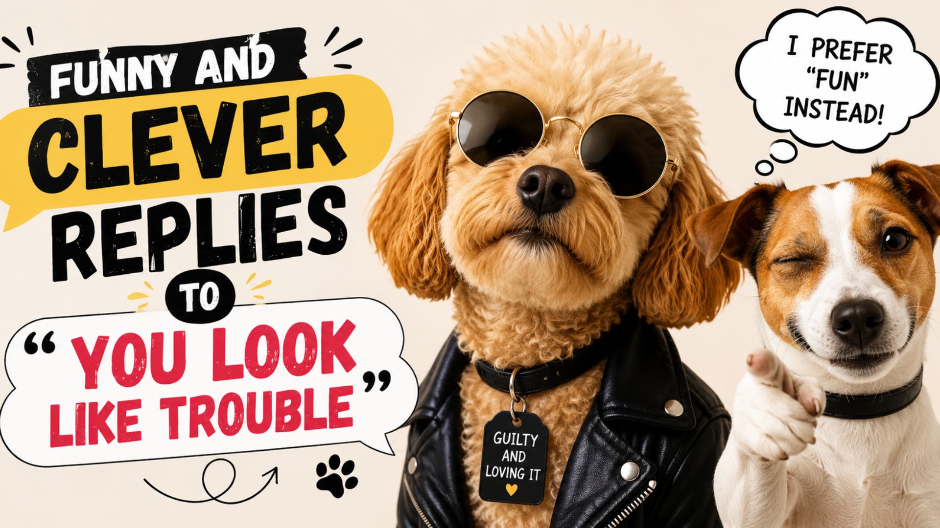 Funny and Clever Replies to “You Look Like Trouble”