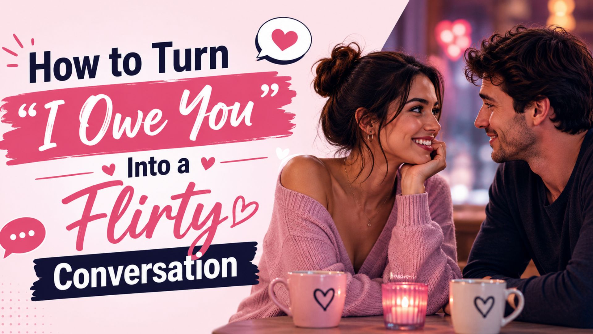 How to Turn “I Owe You” Into a Flirty Conversation
