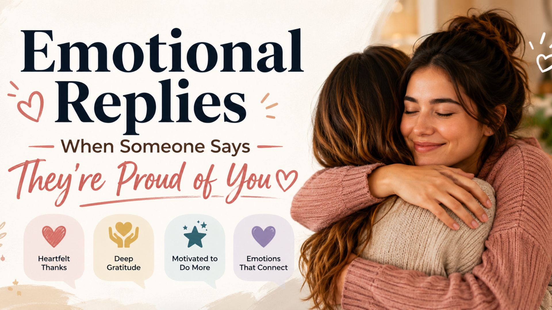 Emotional Replies When Someone Says They’re Proud of You