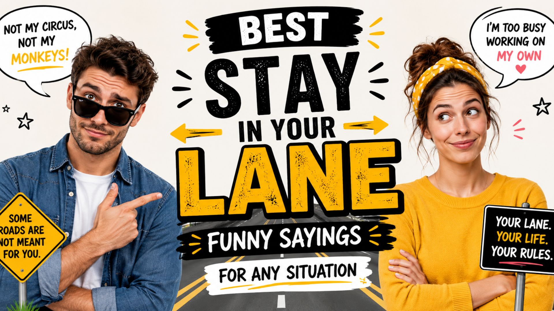 Best Stay in Your Lane Funny Sayings for Any Situation