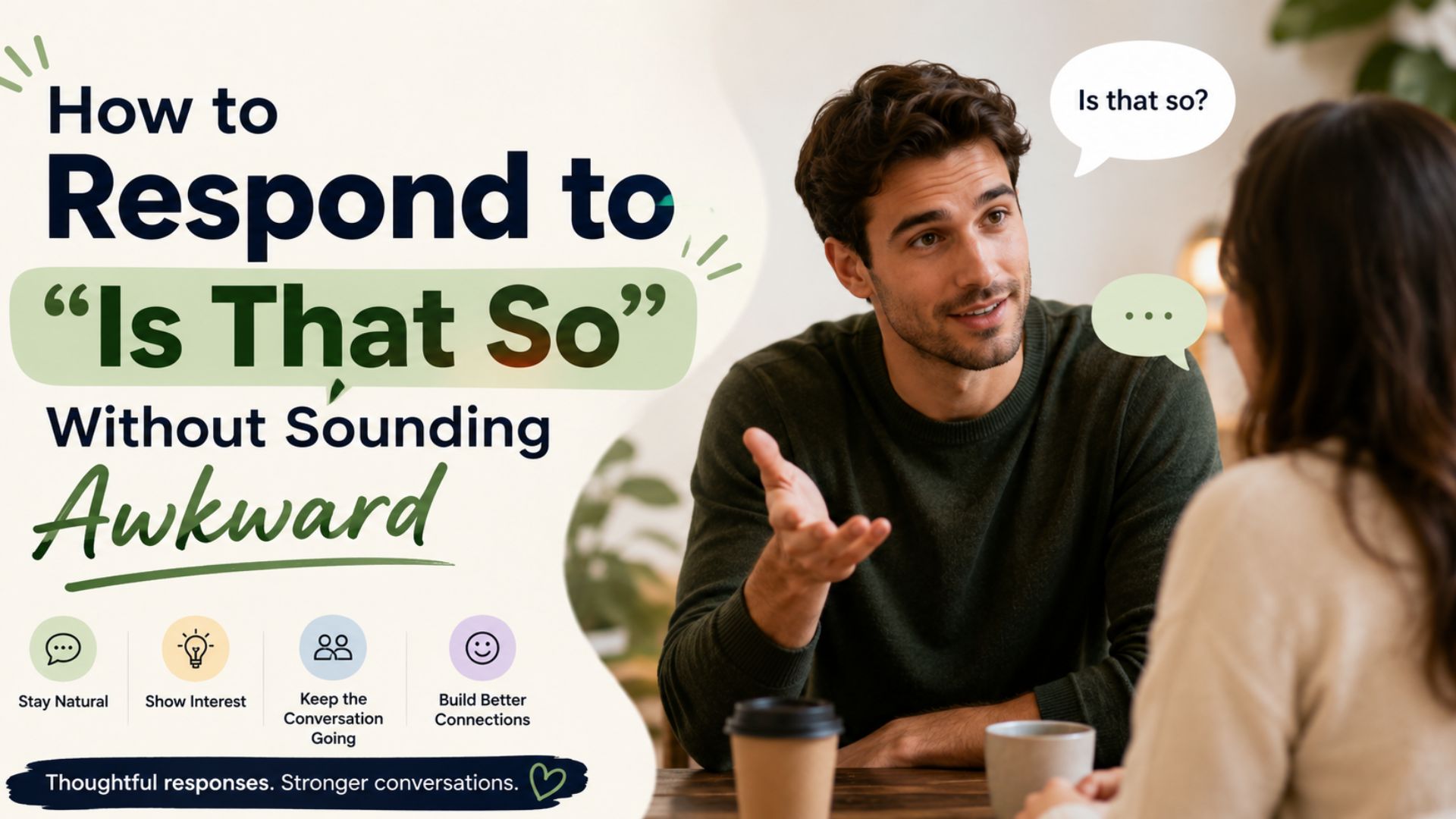 How to Respond to “Is That So” Without Sounding Awkward