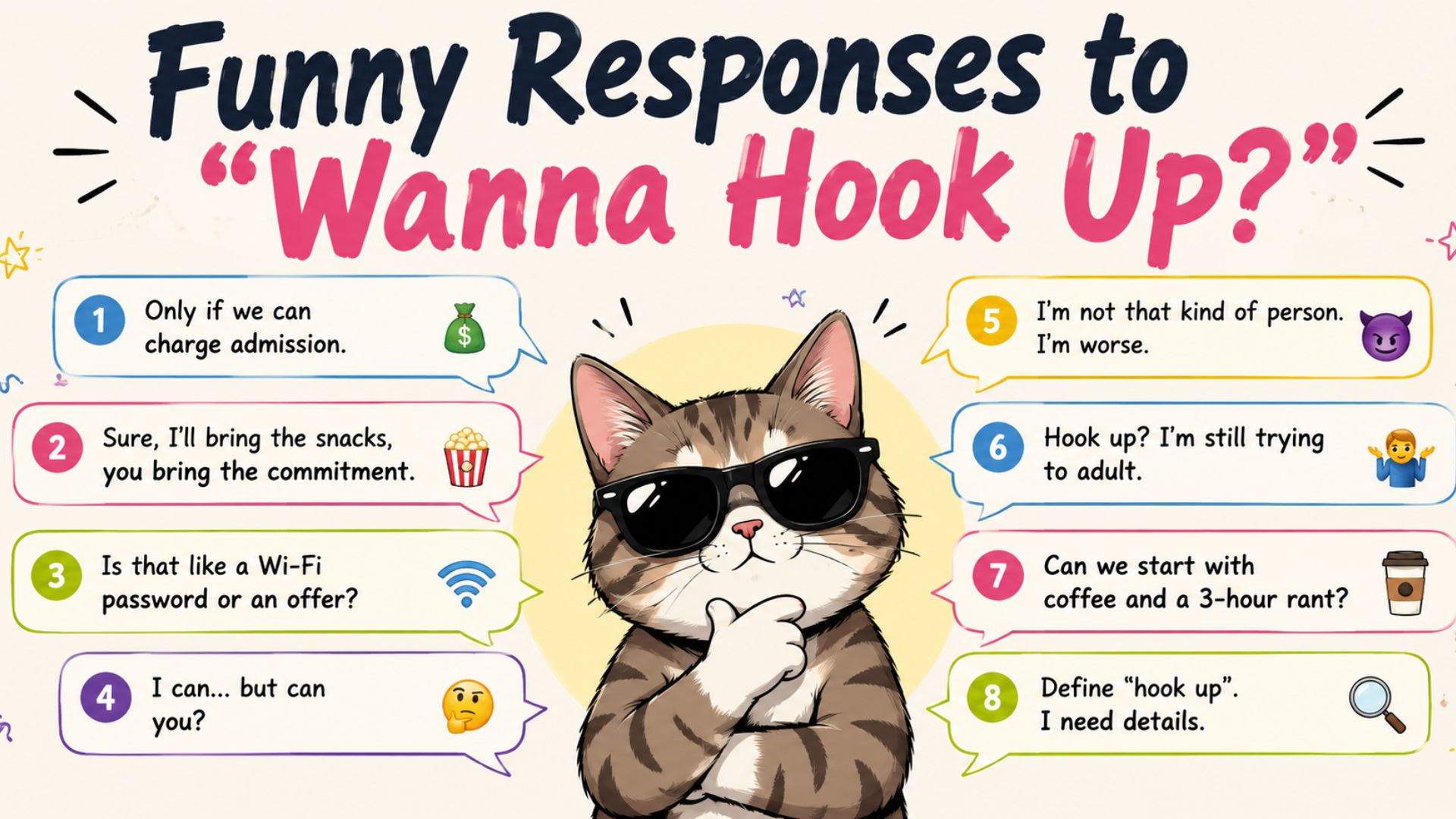 Funny Responses to “Wanna Hook Up?”