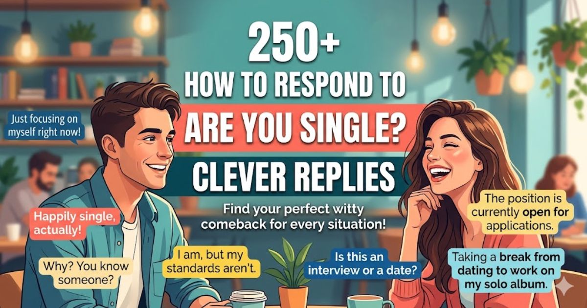 how to respond to are you single
