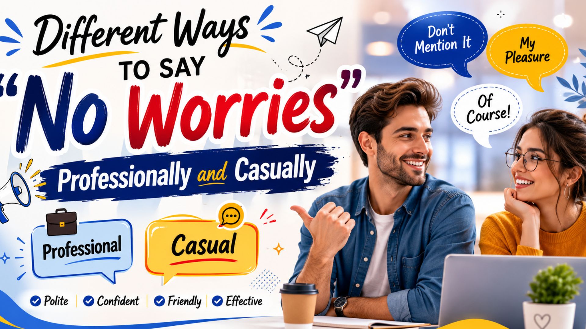 Different Ways to Say “No Worries” Professionally and Casually