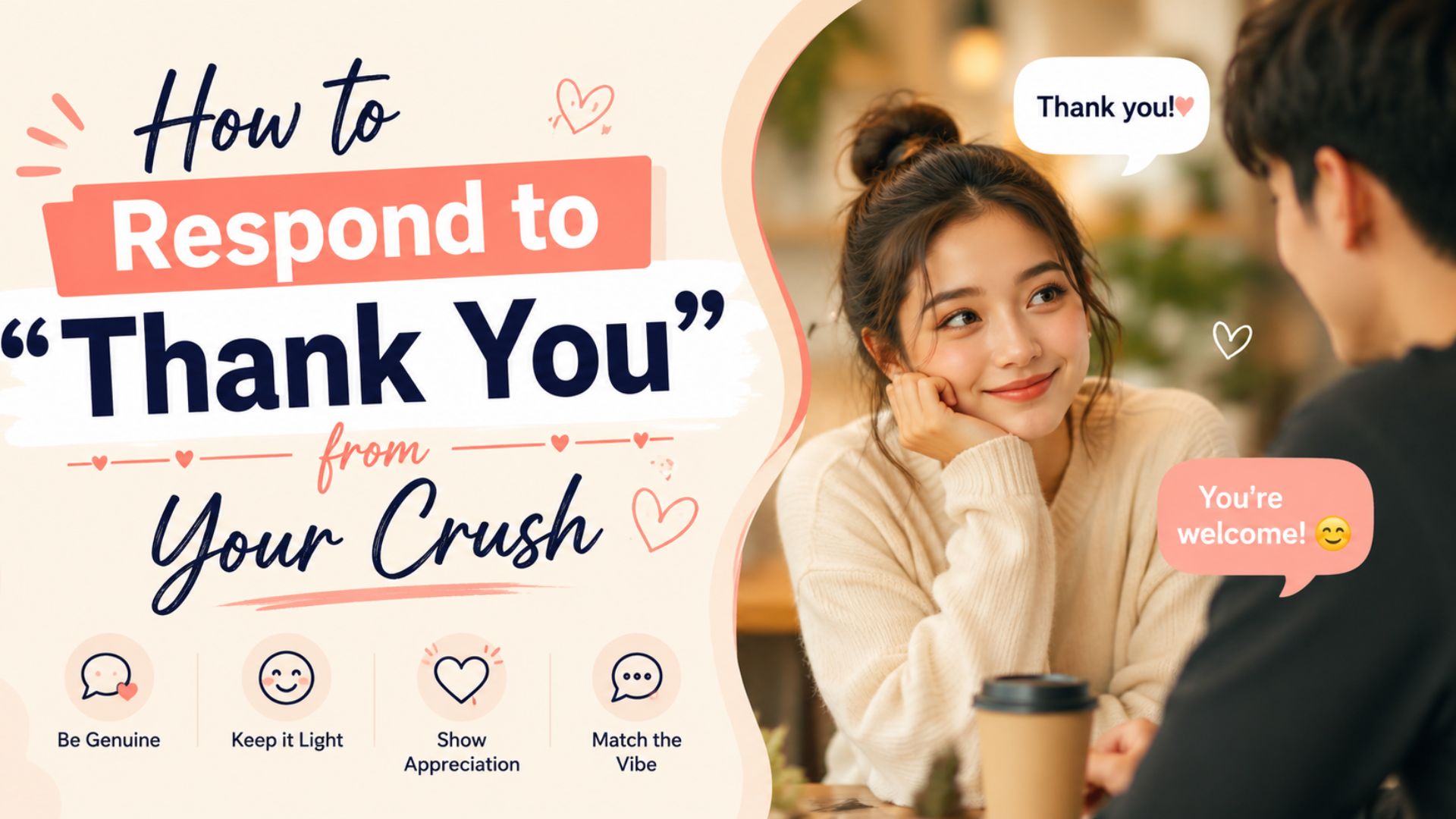 How to Respond to “Thank You” from Your Crush