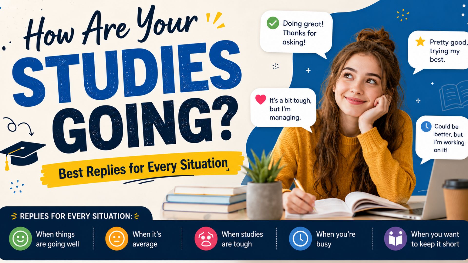 How Are Your Studies Going? Best Replies for Every Situation