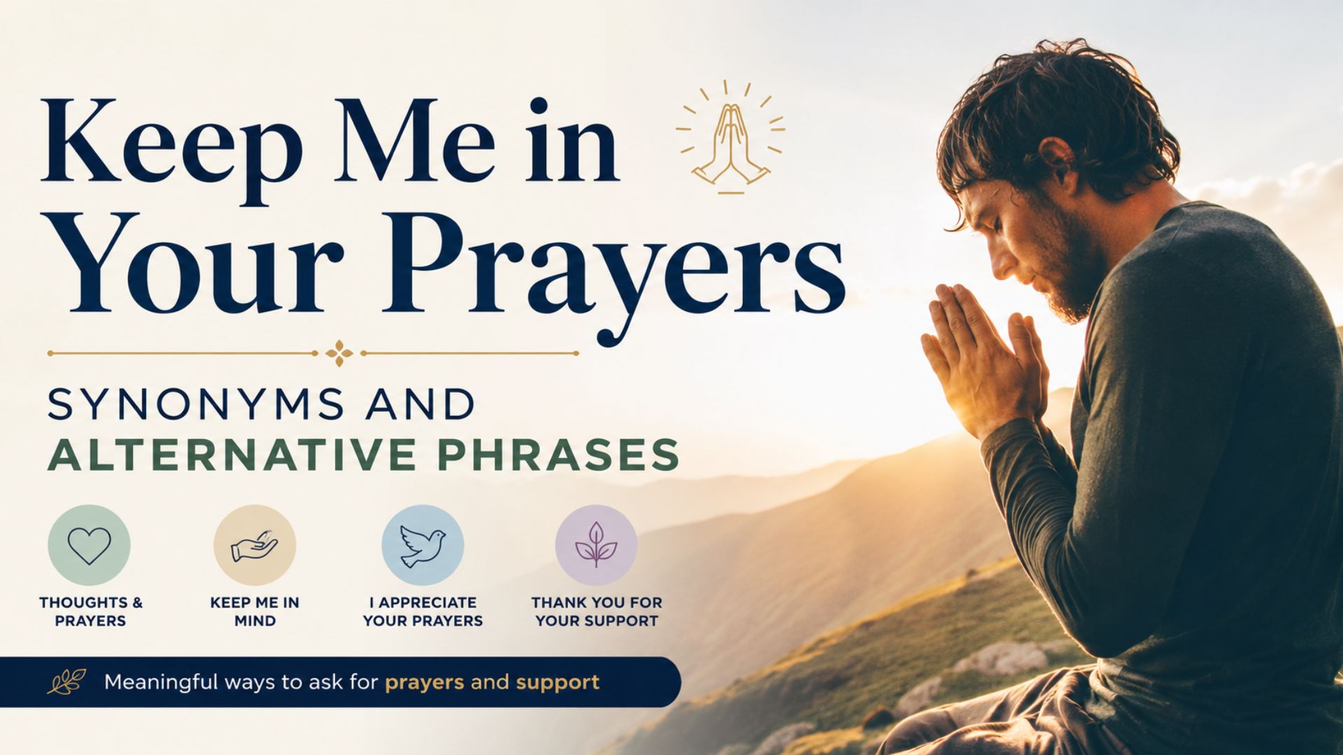 Keep Me in Your Prayers Synonyms and Alternative Phrases