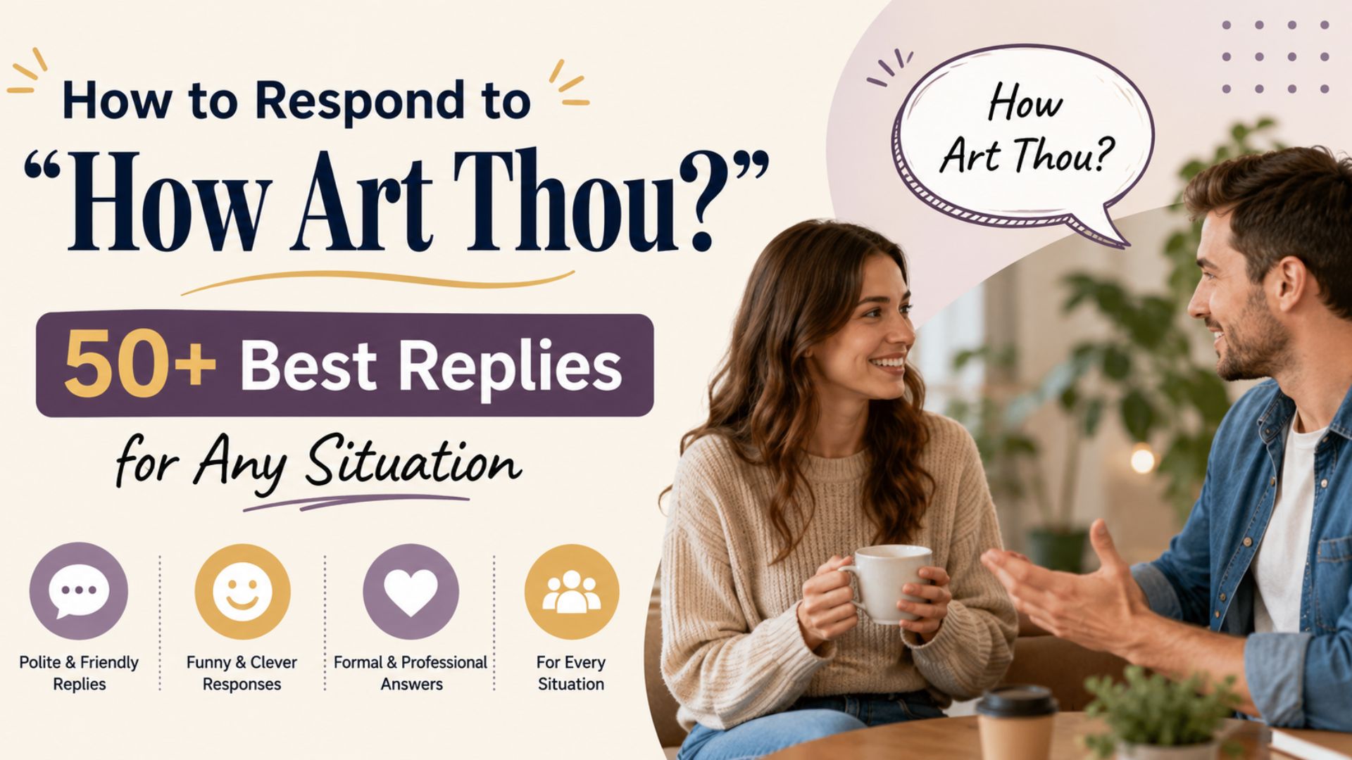 How to Respond to “How Art Thou?”: 50+ Best Replies for Any Situation
