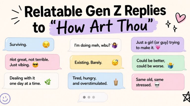 How to Respond to “How Art Thou?”: 50+ Best Replies for Any Situation ...
