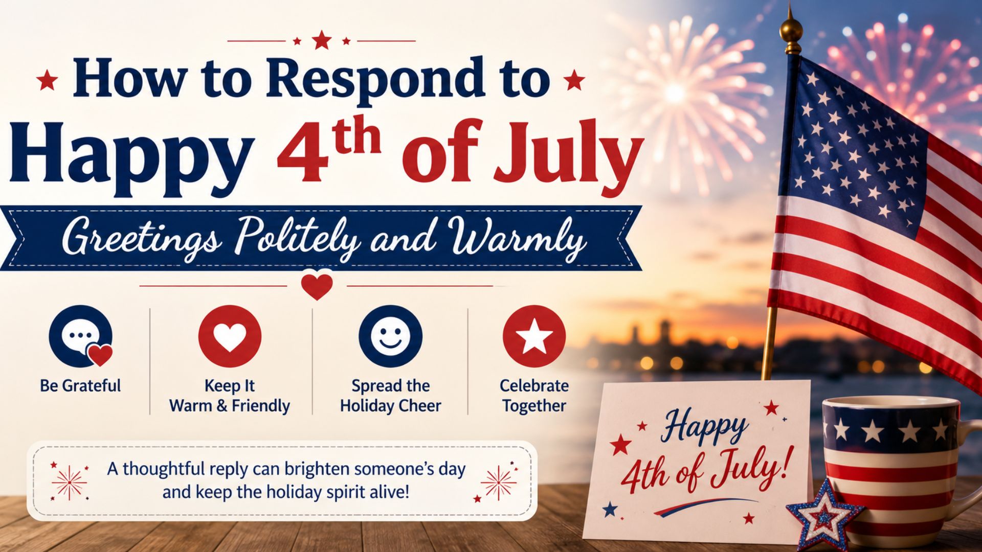 How to Respond to Happy 4th of July Greetings Politely and Warmly