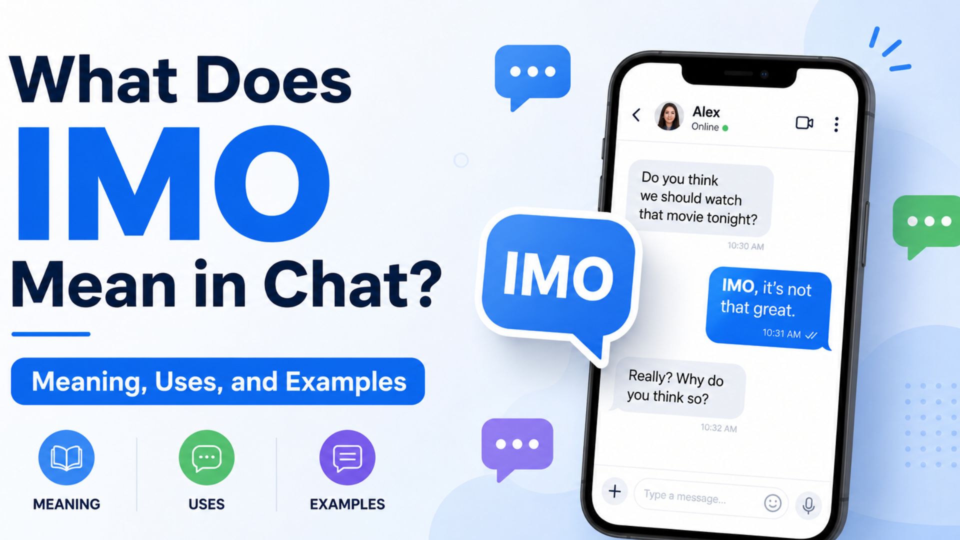 What Does IMO Mean in Chat? Meaning, Uses, and Examples