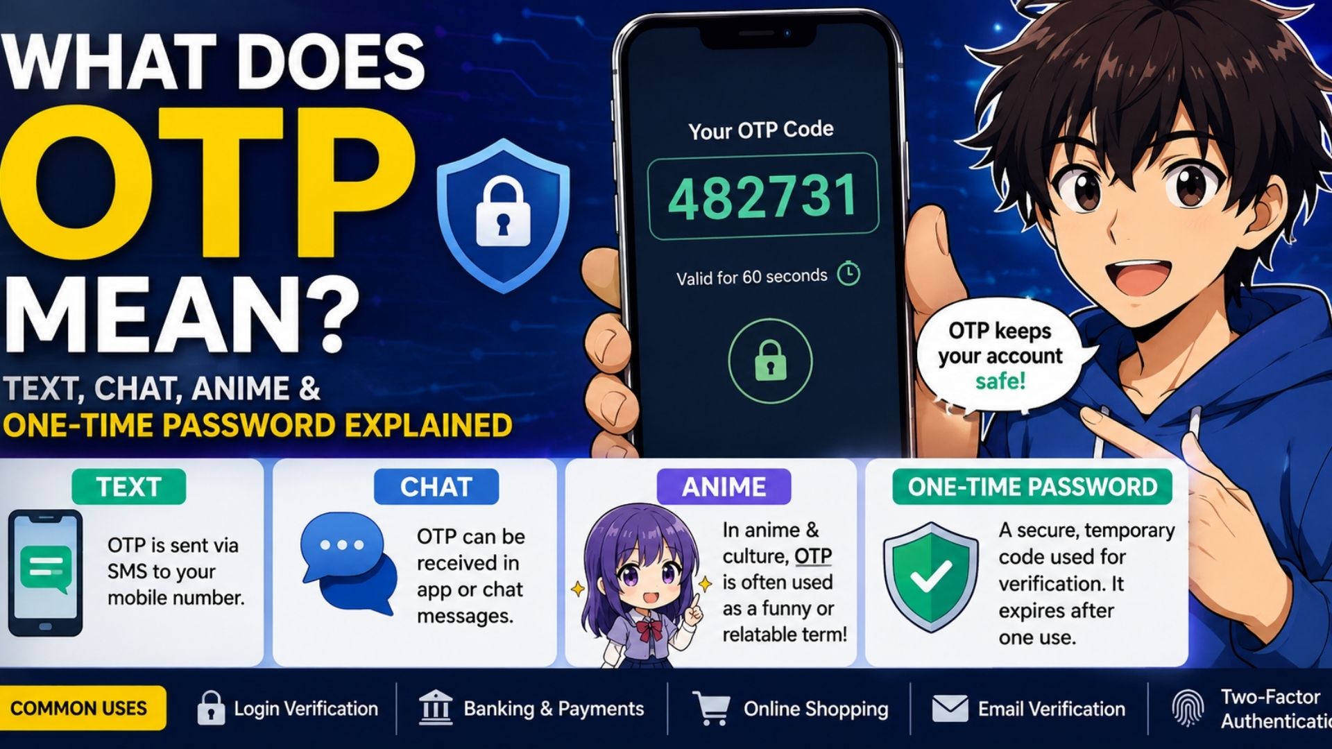 What Does OTP Mean? Text, Chat, Anime & One-Time Password Explained