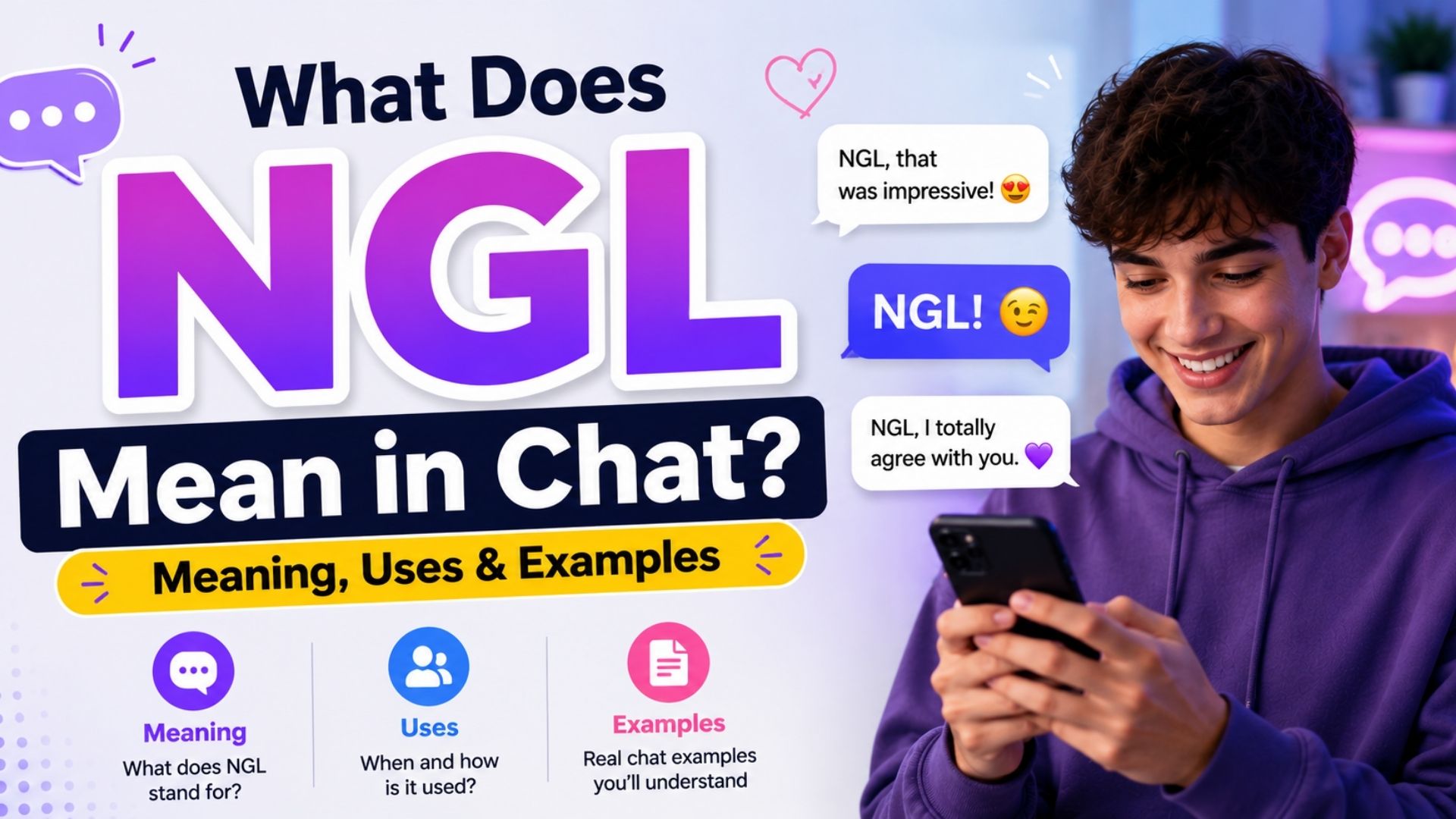 What Does NGL Mean in Chat? Meaning, Uses & Examples