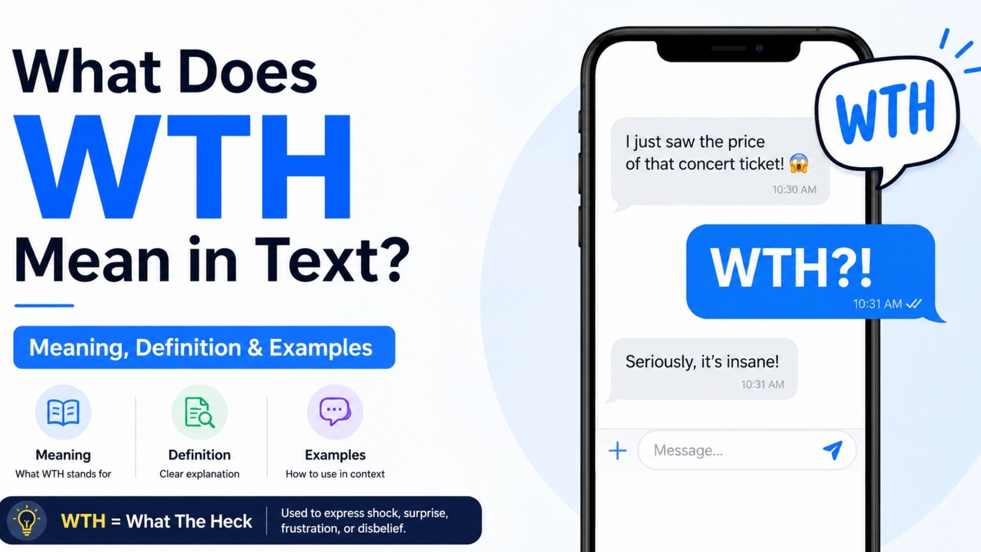 What Does WTH Mean in Text? Meaning, Definition & Examples