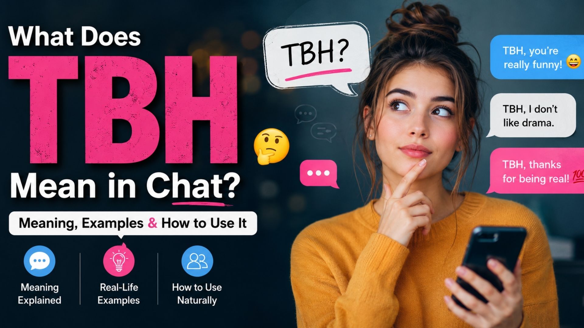 What Does TBH Mean in Chat? Meaning, Examples & How to Use It