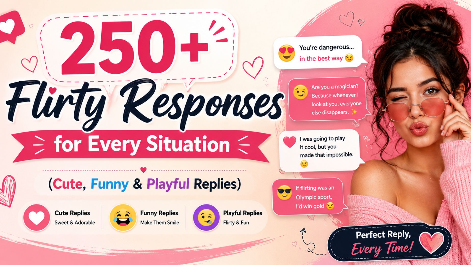 250+ Flirty Responses for Every Situation (Cute, Funny & Playful Replies)