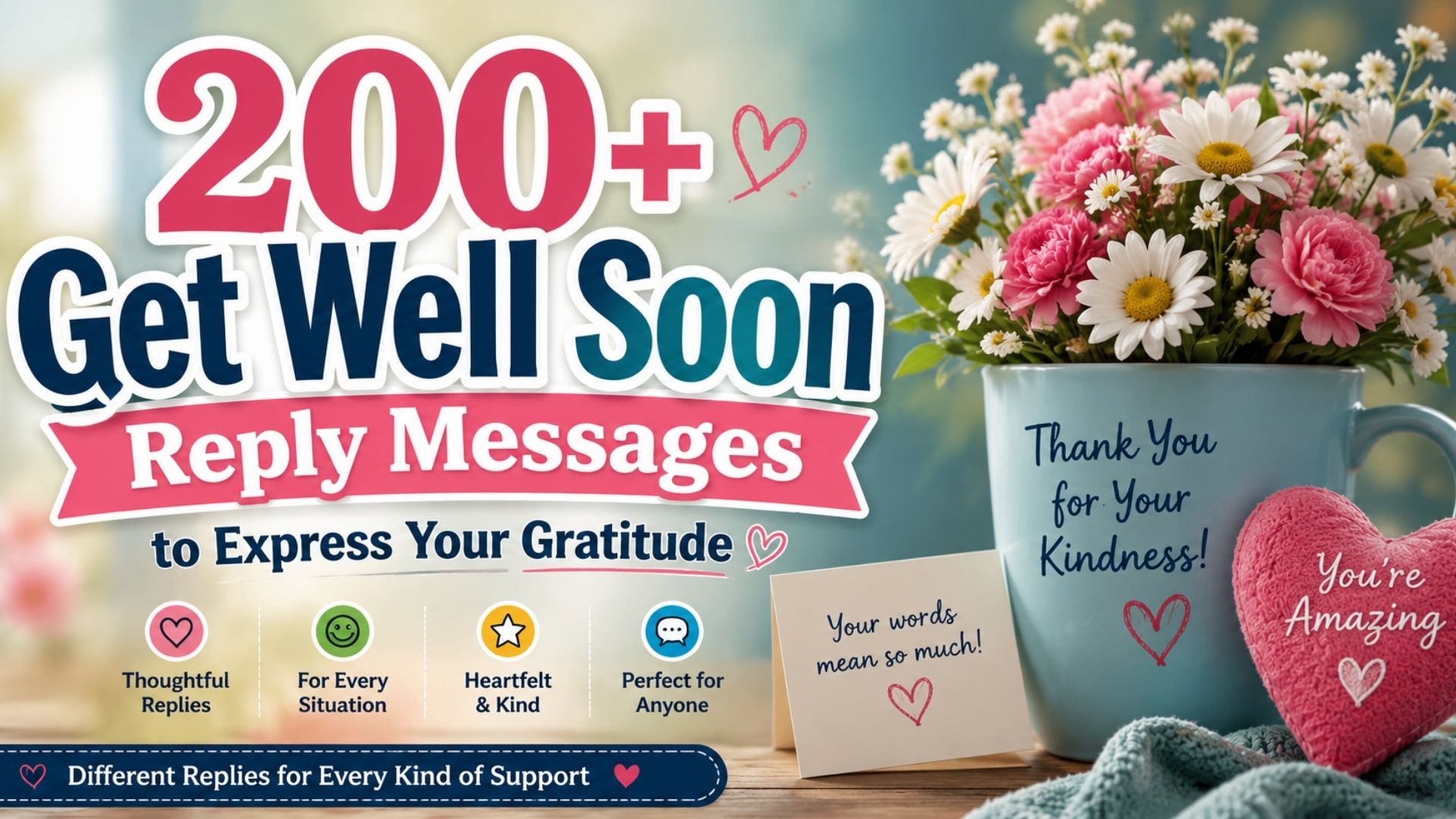 200+ Get Well Soon Reply Messages to Express Your Gratitude