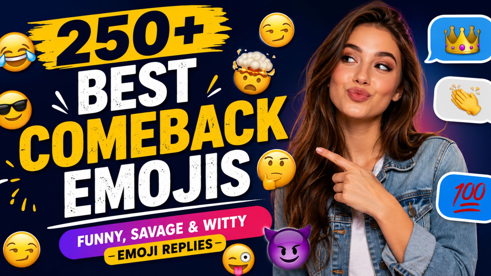 250+ Best Comeback Emojis: Funny, Savage & Witty Emoji Replies