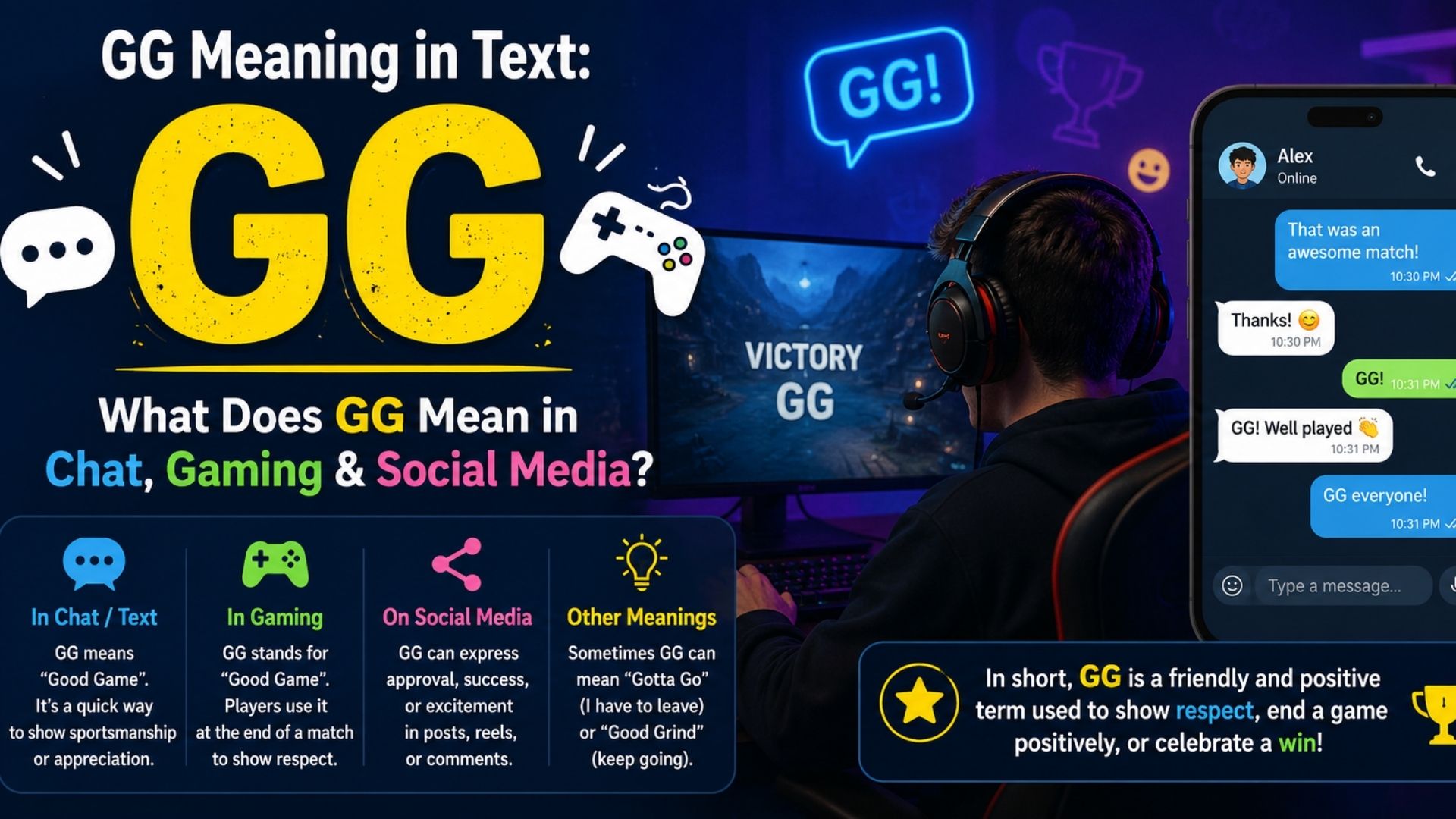 GG Meaning in Text: What Does GG Mean in Chat, Gaming & Social Media?