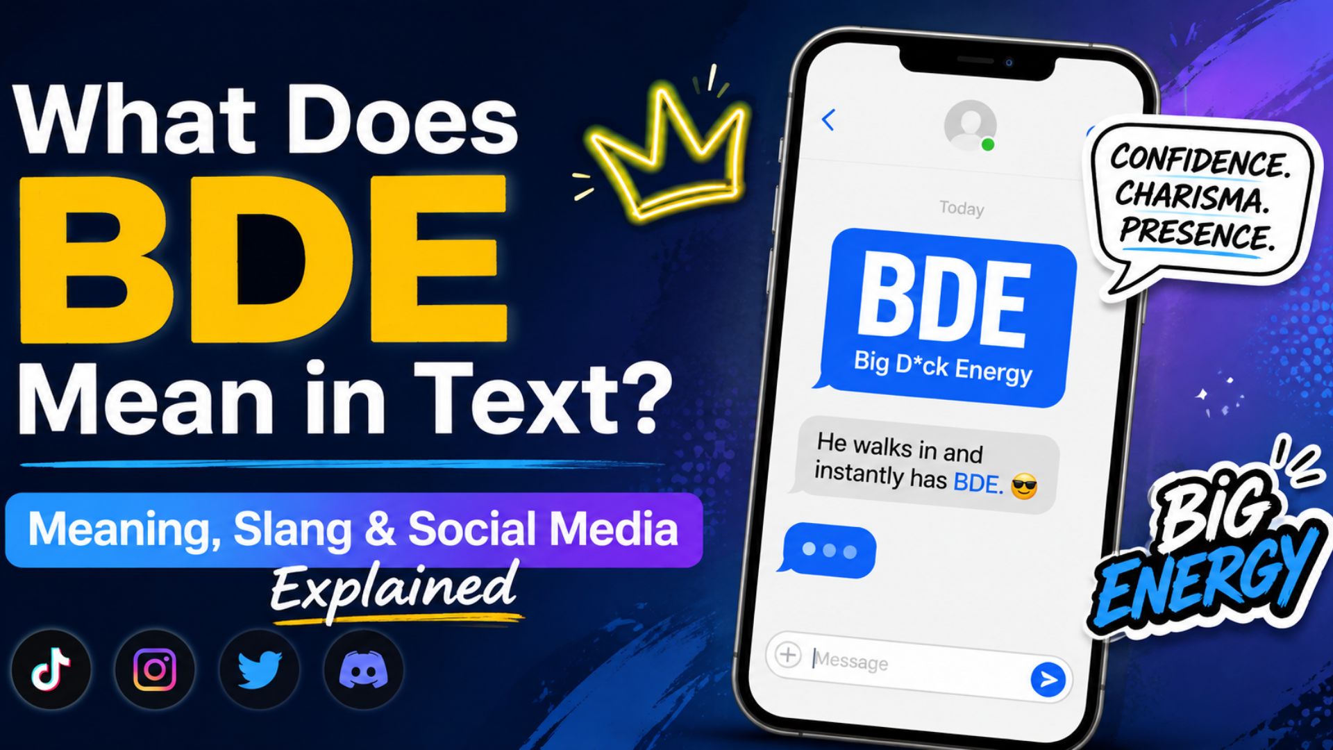 What Does BDE Mean in Text? Meaning, Slang & Social Media Explained