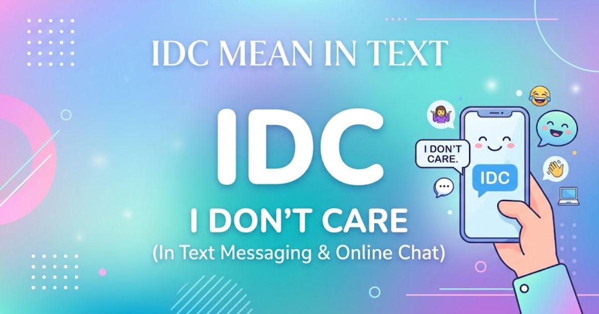 IDC Mean in Text