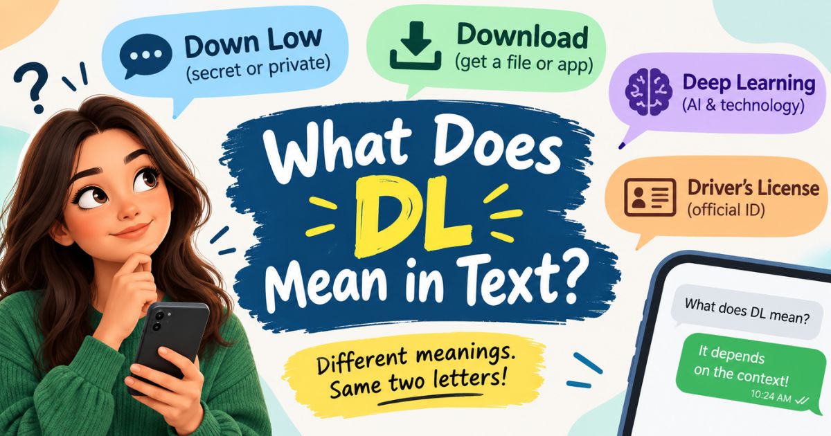 What Does DL Mean in Text